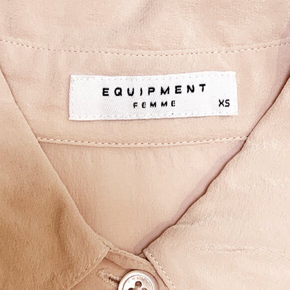 Equipment Femme 100% Silk Sleeveless Pink Shirt 🌸🌷😊🎀 - Picture 3 of 7